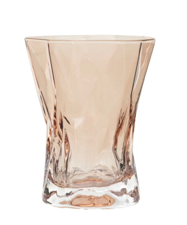 10 oz. drinking glass, plum color